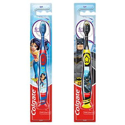 Colgate Batman/Wonder Woman brosse à dents Multicolore Enfant