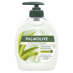 Palmolive Hygiene Plus Sensitive, Mains, Savon liquide, Anti-bactérien, Hydratant, Adoucissant, Apaisant, Blanc, Aloe vera, 1 ...