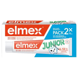 Elmex Dentifrice Junior Lot de 2 x 75 ml