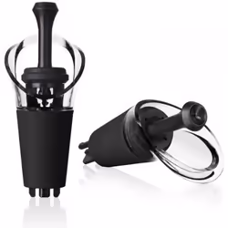 Bouchon serveur - VACU VIN - Wine Server & Stopper - Anti-gouttes - Transparent - 2 en 1