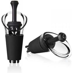 Bouchon serveur - VACU VIN - Wine Server & Stopper - Anti-gouttes - Transparent - 2 en 1