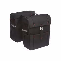 New Looxs 5037018, Sacoche pour bicyclette, Plastique, Polyester, Noir, Argent, Chine