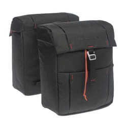 Sacoche double pour vélo - New Looxs - Vigo - 37 litres - Polyester hydrofuge - Noir