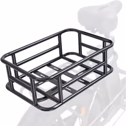 Panier de Vélo Arrière HITWAY HK1 - Résistant à leau - Montage Facile - Métal Noir