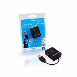 Conceptronic Travel 4 Ports USB Hub - Vue supplémentaire 3