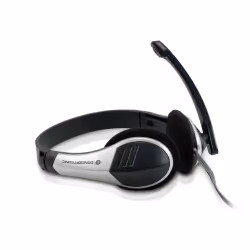 Conceptronic Allround Stereo Headset, Avec fil, 20 - 22000 Hz, Bureau/Centre d'appels, 111 g, Casque, Noir, Argent