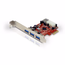 Conceptronic C4USB3EXI, PCIe, USB 3.2 Gen 1 (3.1 Gen 1), Rouge, Argent, Chine, VIA VL800, 4,8 Gbit/s