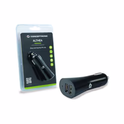 Conceptronic Chargeur de voiture USB à 2 ports 4,2 A