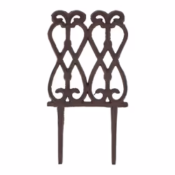 Esschert Design 8714982003400, Clôture en métal, Panneau, Clôture décorative, Fonte, Marron, 139 mm