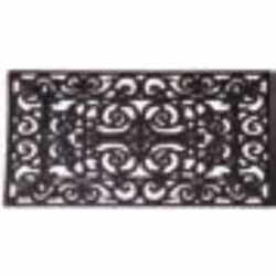 Esschert Design RB03, Paillasson décoratif, Extérieure, Rectangulaire, Noir, Monochromatique, 1,3 cm