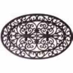 Esschert Design RB05, Paillasson grattoir, Extérieure, Ovale, Noir, Monochromatique, 1,4 cm
