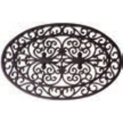 Esschert Design RB05 paillasson Paillasson grattoir Extérieure Ovale Noir
