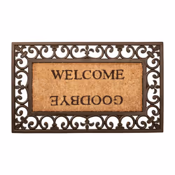 Esschert Design RB12, Paillasson caoutchouc, Extérieure, Rectangulaire, Marron, Monochromatique, Fibre