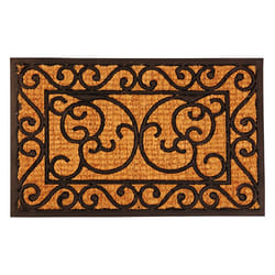 Esschert Design RB21 paillasson Paillasson caoutchouc Intérieur & extérieur Ovale Noir, Marron