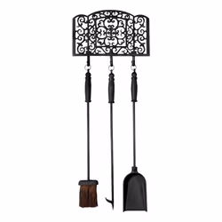 Esschert Design 8714982037719, Ensemble outils d cheminée, Noir, Fonte, 5,15 kg, 3 pièce(s)