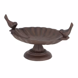Esschert Design Plateau de graines Les Oiseaux, Bronze, Fonte, 300 mm, 240 mm, 320 mm, 1 pièce(s)