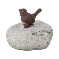 Lot de 3 animaux sur galet - Modèles aléatoires - L 12,5 cm - Livraison gratuite