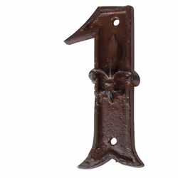 Esschert Design DB62-1, Chiffre décorative, Fonte, Marron, 1 pièce(s)