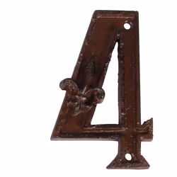 Esschert Design DB62-4, Chiffre décorative, Fonte, Marron, 1 pièce(s)
