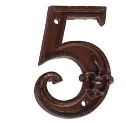 Esschert Design DB62-5, Chiffre décorative, Fonte, Marron, 1 pièce(s)
