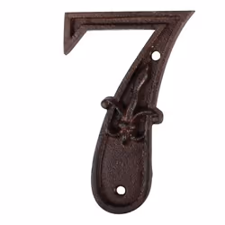 Esschert Design DB62-7, Chiffre décorative, Fonte, Marron, 1 pièce(s)