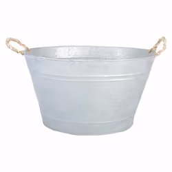 Esschert Design 8714982057175, Kit de plantation en pot, Autonome, Acier zingué, Argent, Ovale, Intérieur &amp; extérieur