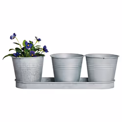 Esschert Design 8714982059377, Argent, Zinc, 0,815 L, 321 mm, 109 mm, 109 mm