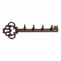 Esschert Design LH149, Intérieure, Porte-clé mural, Marron, Fonte, 293 mm, 25 mm