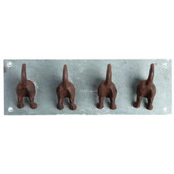 Esschert Design LH151 crochet pour rangement à usage domestique Intérieure et extérieure Patère Marron, Acier inoxydable 1 pièce(s)