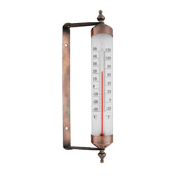 Esschert Design Thermometer Fensterrahmen Thermomètre liquide Extérieure Bronze, Blanc