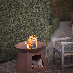 Esschert Design FF169 cheminée Extérieure Cheminée portable Bois de chauffage Couleur rouille