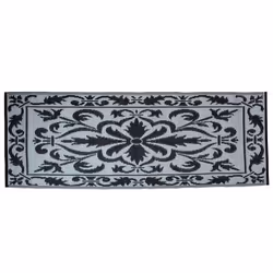 Esschert Design BL042, Intérieure, Tapis, Noir, Blanc, Motif, Rectangle, 2000 mm