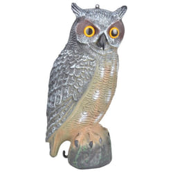 Epouvantail chouette - l 18,7 x p 19,1 x h 40,8 cm - Plastique - Livraison gratuite