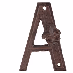 Esschert Design DB62-A, Lettre décorative, Fonte, Marron, 1 pièce(s)