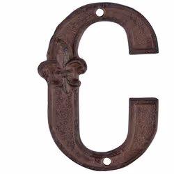 Esschert Design DB62-C, Lettre décorative, Fonte, Marron, 1 pièce(s)
