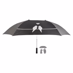 Esschert Design TP155, Complet, Parapluie, Autres, Noir, Aluminium, Fibre de verre, Ethylène-Acétate de vinyle (EVA)