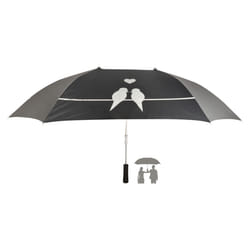 Esschert Design TP155 parapluie Noir Aluminium, Fibre de verre Complet