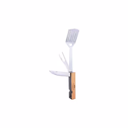 4 en 1 ! Cet ustensile pour barbecue réunit 4 accessoires en 1 : la spatule permettant de disposer les aliments sur le barbec ...