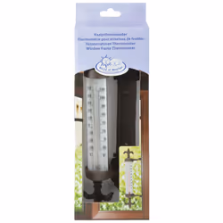 Esschert Design TH84 thermomètre environnement Thermomètre liquide Extérieure Bronze, Blanc