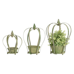 Esschert Design AM79 jardinière Vert, Acier Métal 3 pièce(s)