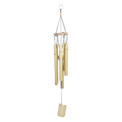 Esschert Design WV18 cloche et carillon Bambou Bois 6