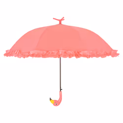 Esschert Design TP203, Complet, Parapluie, Rond, Rose, Polypropylène (PP), ABS