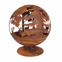 Esschert Design FF261 cheminée Extérieure Cheminée portable Bois de chauffage Couleur rouille