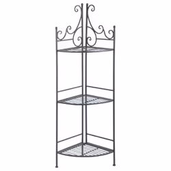 Organisez votre extérieur avec goût grâce à cette étagère d'angle pliante. Faite en fer, elle vous garantira qualité et robus ...