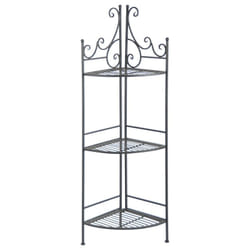 Esschert Design - Etagère d'angle pliante - l 30,7 x l 31,1 x h 114 cm - Noir - Livraison gratuite