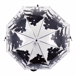 Esschert Design TP233 parapluie Noir, Transparent Acier Complet