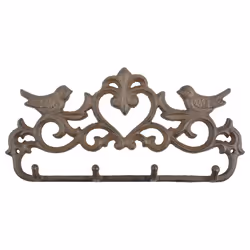 Esschert Design BR23, Extérieure, Crochet universel, Marron, Métal, 32 mm, 149 mm