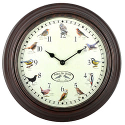 Esschert Design Horloge avec des sons d'oiseaux