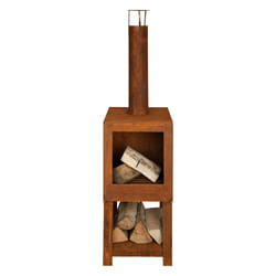 Esschert Design FF298 cheminée Extérieure Cheminée portable Bois de chauffage Couleur rouille
