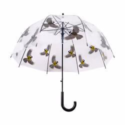 Esschert Design TP274, Complet, Parapluie, Rond, Multicolore, Transparent, Plastique, Polyamide, Polyester